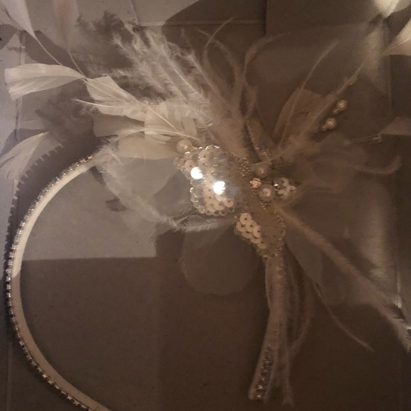 Bridal head band crystal & beading embellishments - Picture 4 of 4